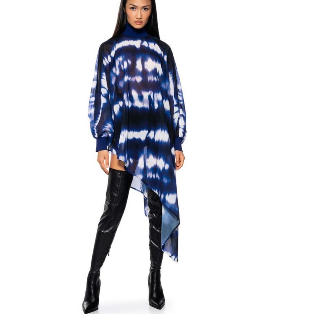 NWT Akira  ASYMMETRICAL MOCK NECK MINI DRESS